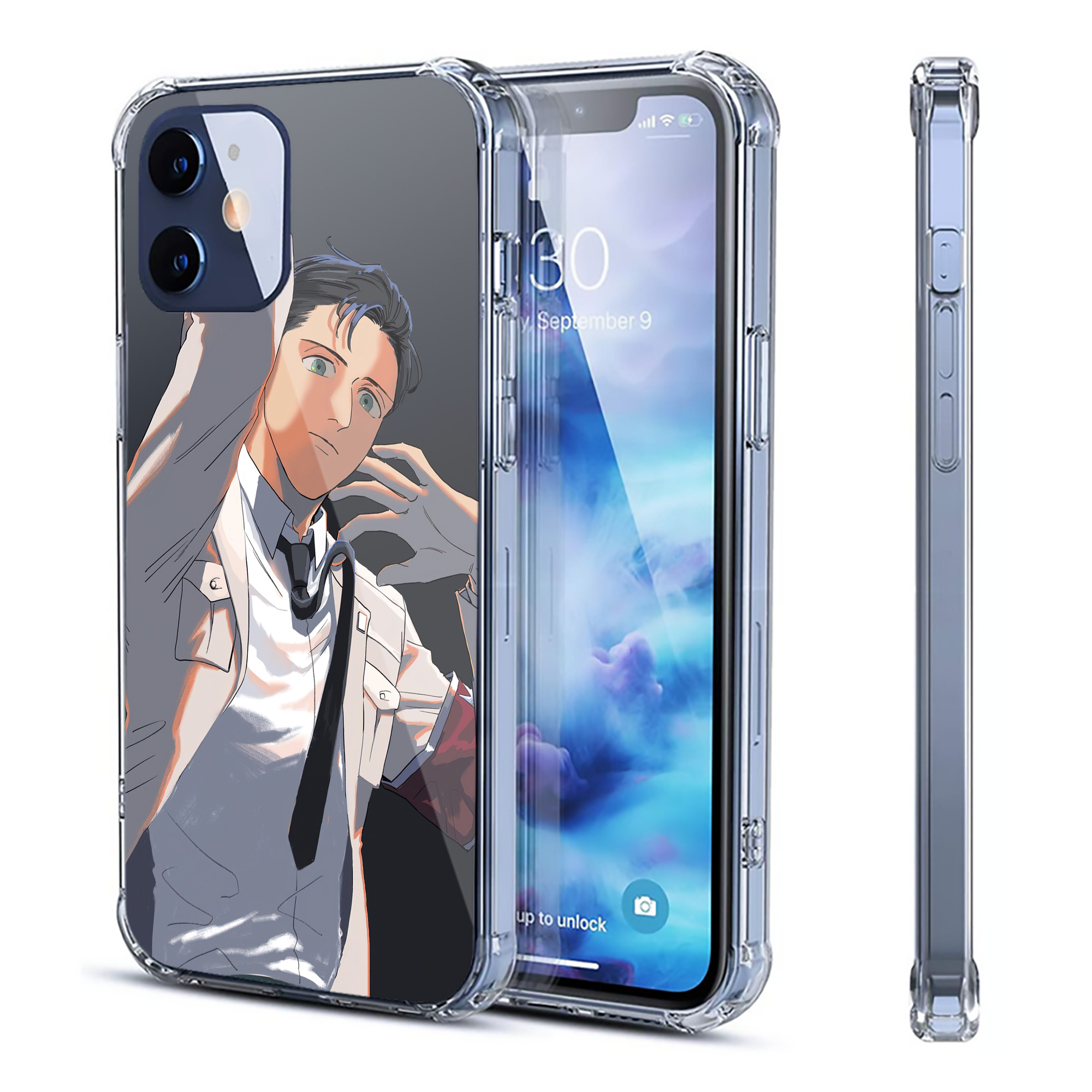 （画像用） 進撃の巨人 Attack on Titan 【iPhone 12シリーズ対応】透明スマホケース（クリアソフトケース）